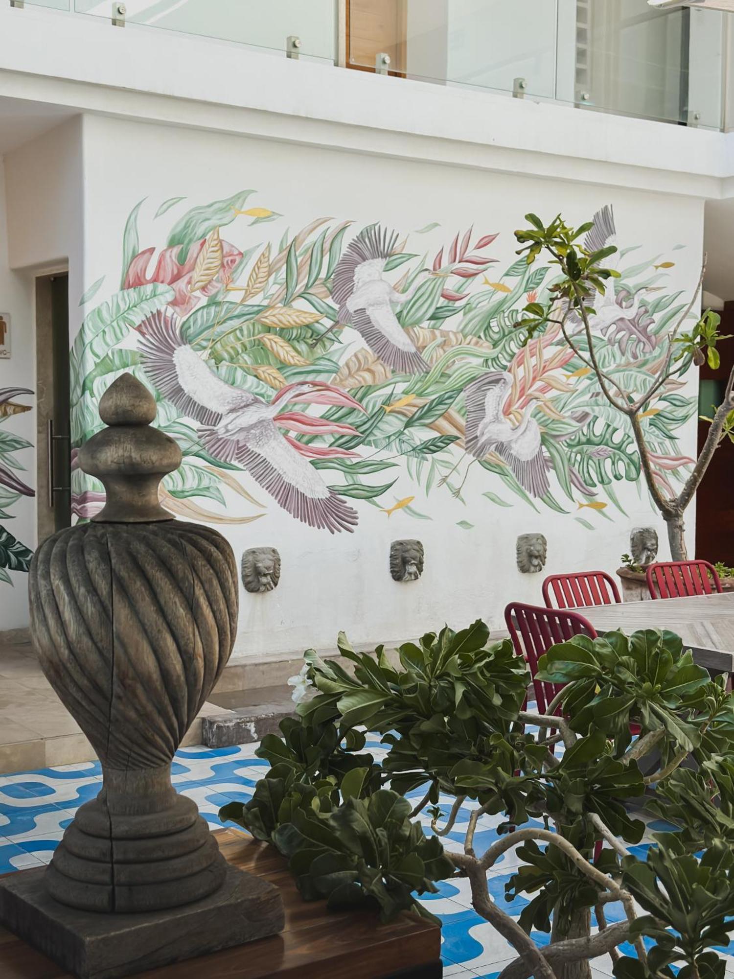 Hotel Catedral La Paz Eksteriør bilde Mural at the restaurant
